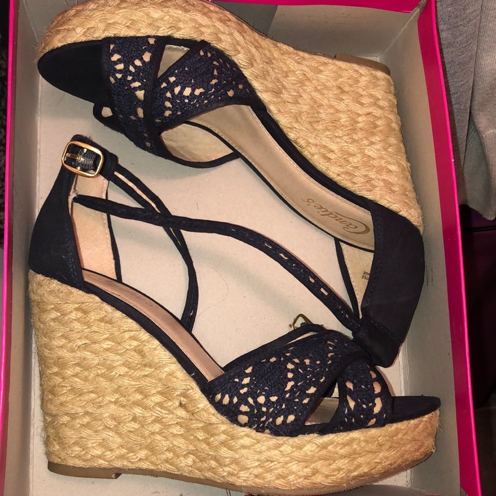 Navy espadrilles